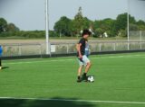 Laatste training S.K.N.W.K. JO11-1JM van seizoen 2022-2023 (partijtje tegen de ouders) (72/221)